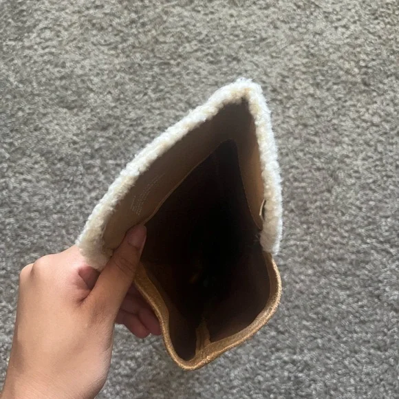 Tan Suede Knee-High Boots - Picture 8 of 12